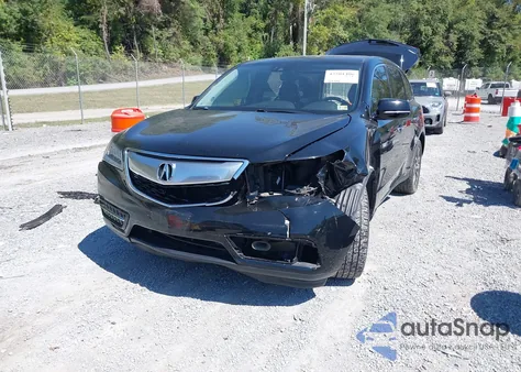 2016 Acura Mdx Technology из США, поврежденный, VIN 5FRYD4H40GB027280